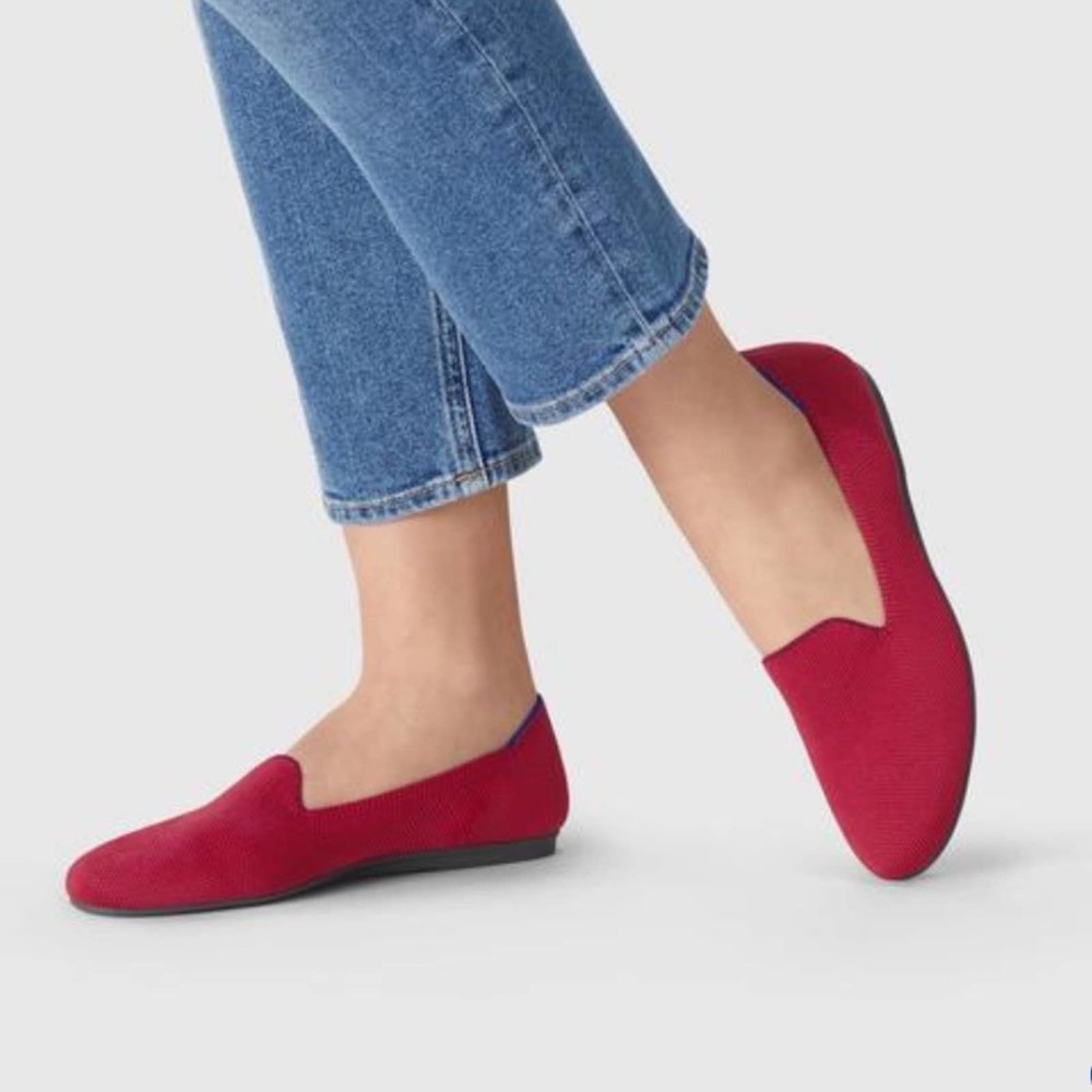 Rothys dark red size 10.5 woman’s flat loafers